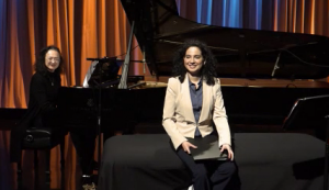 Xoxi Mendez during her talk transmitted from WGBH 